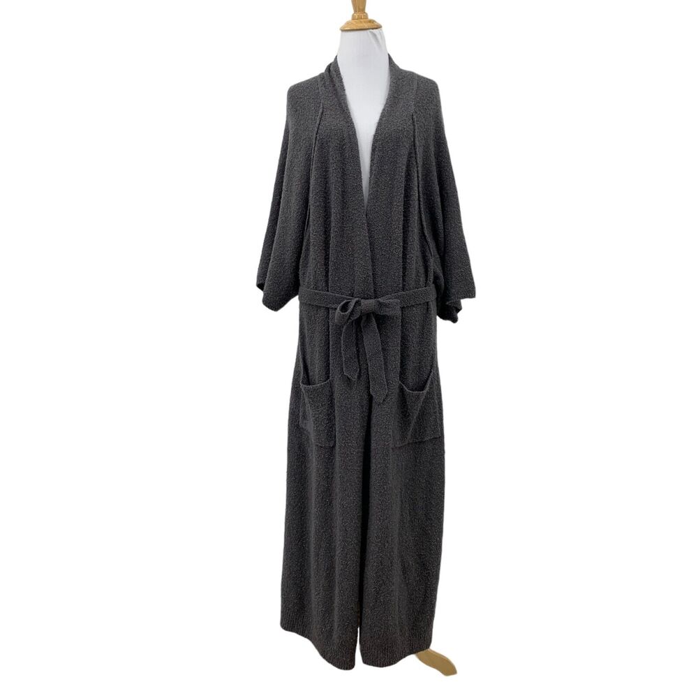 Soft Surroundings Knit Robe Women S Small No Belt Loops Acrylic Duster Cardigan